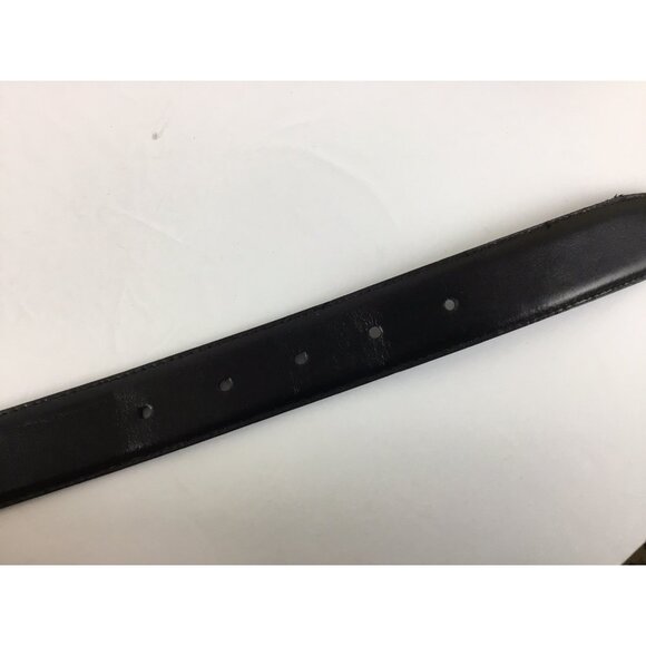 Arrow Belt Mens Size 40 Black Leather Lining Gold Tone Buckle Adjustable - Picture 5 of 6